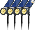 Solar Spotlights, 18 LED Solar Lights Outdoor Waterproof, 2 Mode Soft Warm by OSORD