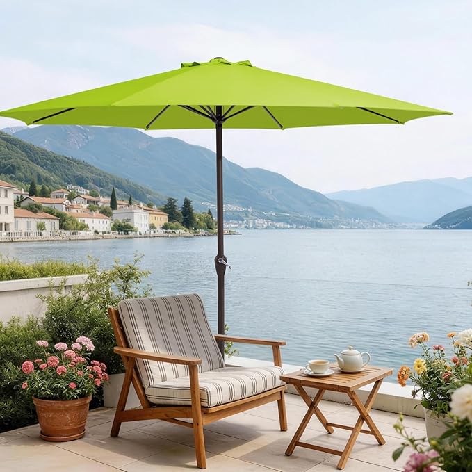 MEWAY 12ft Patio Umbrella Outdoor Table Umbrellas - Image 2