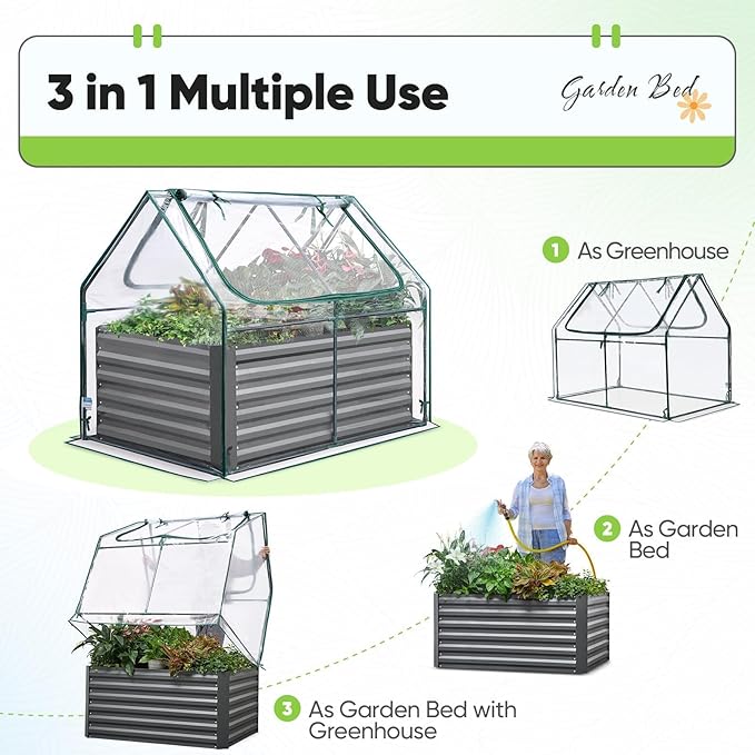 Quictent Raised Garden Bed Galvanized Raised Beds - Image 3