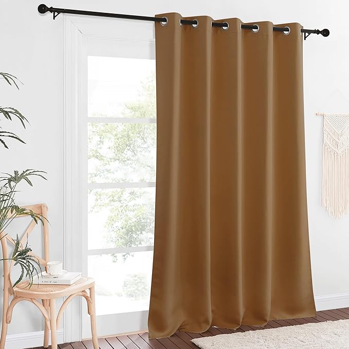 NICETOWN Sliding Door Window Treatment Blackout Patio Door Curtain Panels - Image 8