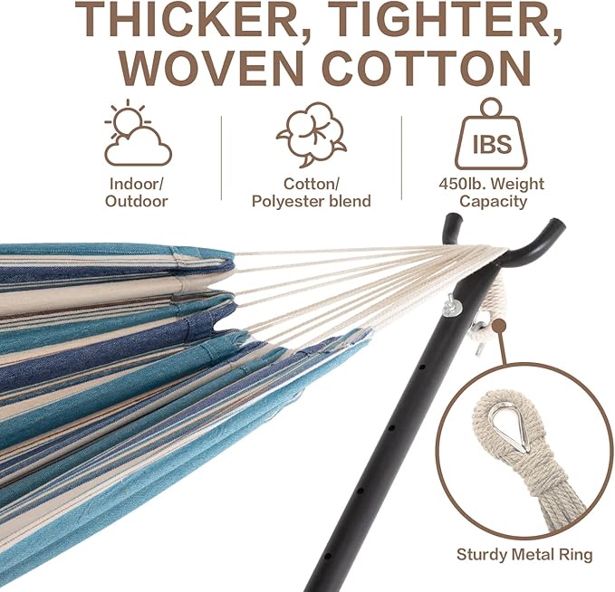 PNAEUT Double Hammocks with Stand - Image 3