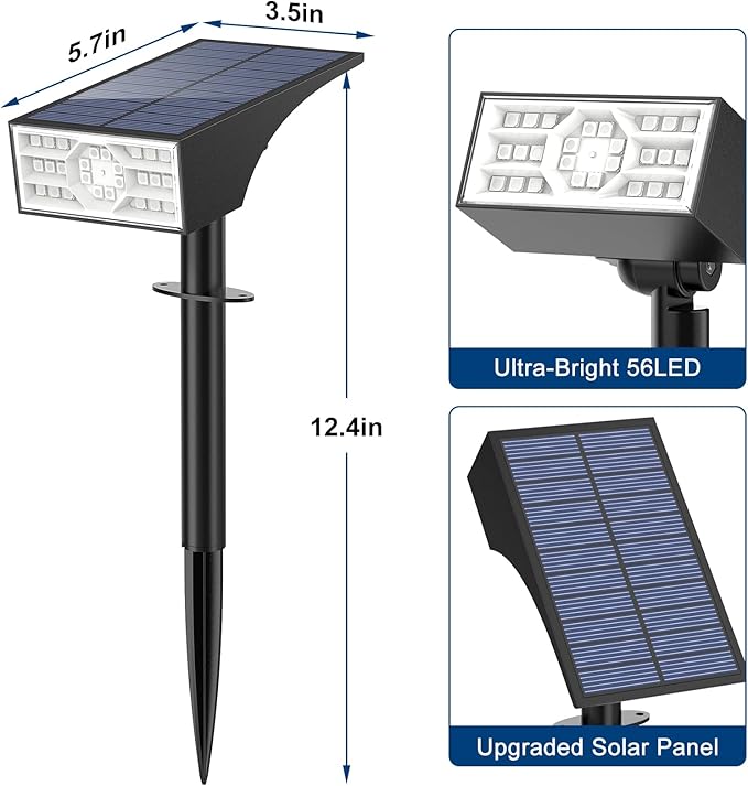 Solar Color Changing RGB Spot Lights Outdoor, 6 Pack/7 Lighting Modes - Image 6