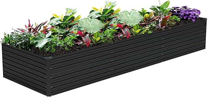 Vengarus 12x2x2FT Galvanized Raised Garden Bed Kit, Large Rectangle Elevated by Vengarus