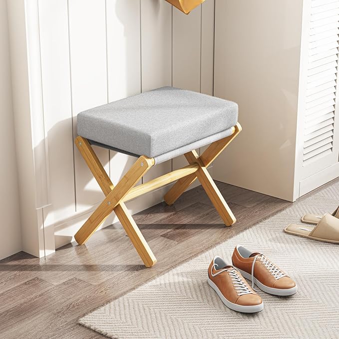 Foldable Foot Stool Ottoman, Modern Foot Rest - Image 2