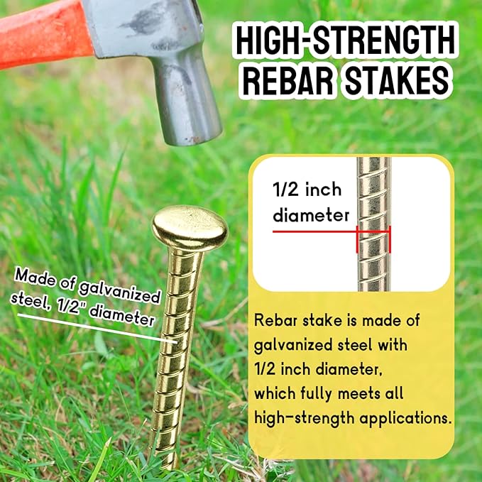16 Inch Rebar Stakes - Image 4