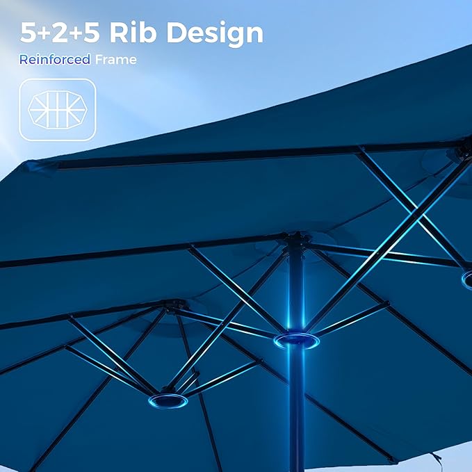 SUPERJARE 13FT Outdoor Umbrella - Image 8