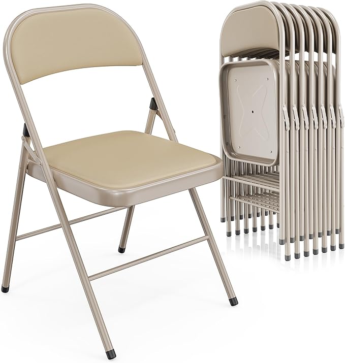 VINGLI 8 Pack Folding Chairs by VINGLI