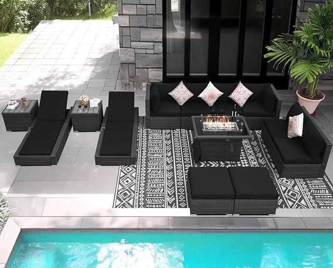 NICESOUL 13 Piece Patio Furniture Set - Image 2