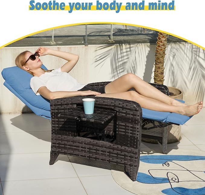 Upgraded Outdoor Recliner Chair, Reclining Patio Chairs - Image 6