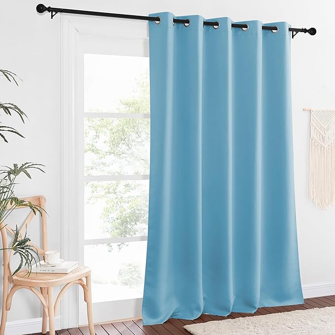 NICETOWN Sliding Door Window Treatment Blackout Patio Door Curtain Panels - Image 8