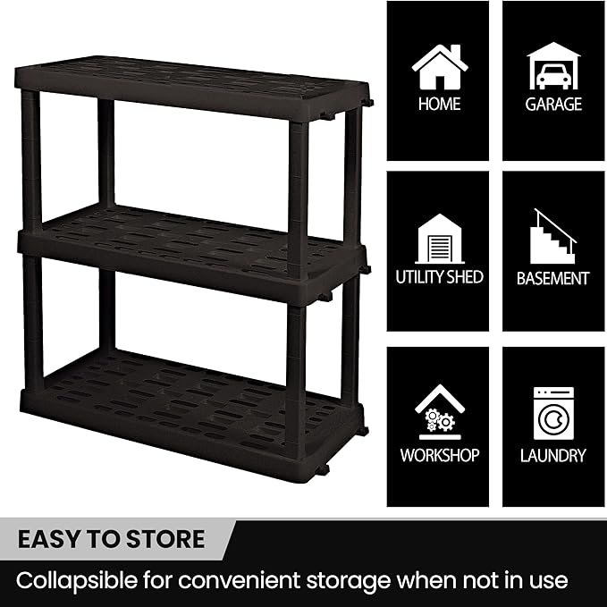 Oskar Heavy Duty Plastic Storage Shelves- - Image 6