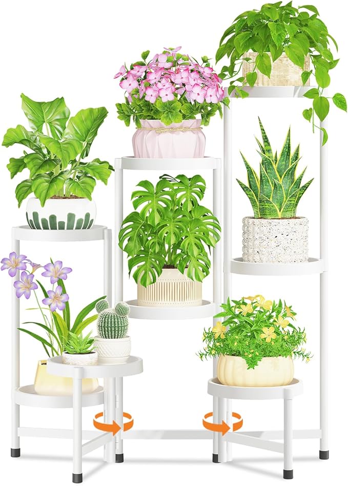 LASZOLA 8 Tiered Folding Plant Stand Indoor by LASZOLA