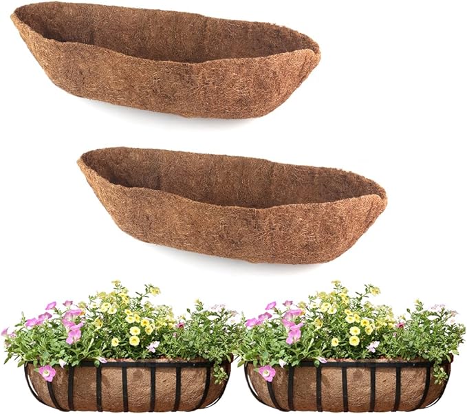 2 Pack Trough Coco Liner Fiber Replacement by EROCK