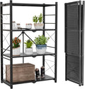 EAGLE PEAK 4-Tier Foldable Greenhouse Shelf, Heavy Duty Metal Storage Rack by EAGLEPEAK