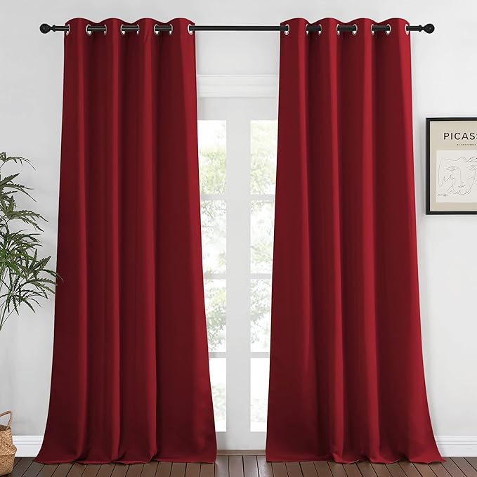 NICETOWN Bedroom Curtain Room Darkening Drapery 102 inches Length by NICETOWN