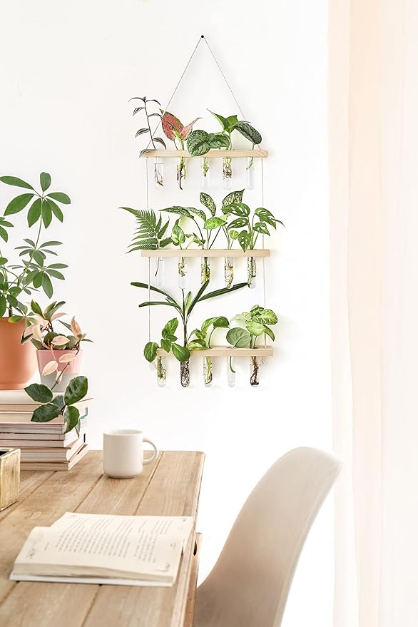 Mkono 3 Tiered Wall Hanging Plant Terrarium - Image 2