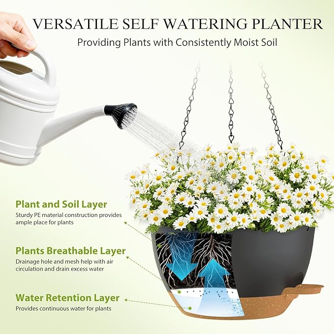 10 Inch Hanging Baskets 2 PC - Image 4
