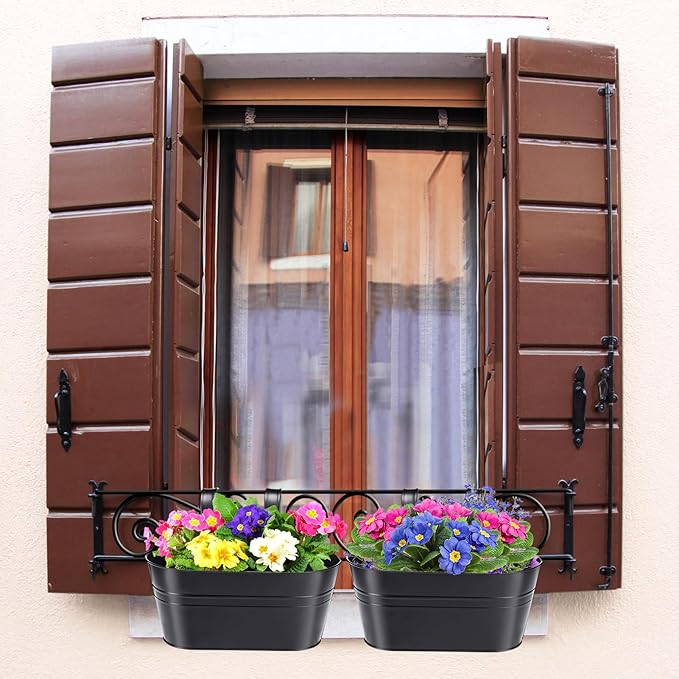MADHOLLY Railing Planter with Drainage Holes - Image 5