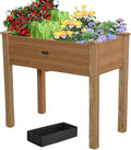 34x18x30in Wooden Raised Garden Bed by ZSYWODFO