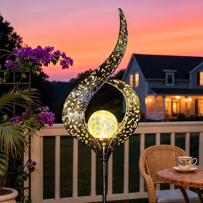 Outdoor Garden Gifts Solar Lights Stake Waterproof, Mothers Day Gifts Mom by Homeimpro