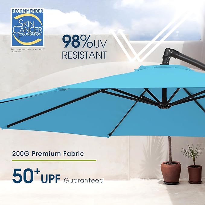 wikiwiki 10ft Patio Umbrella - Image 3