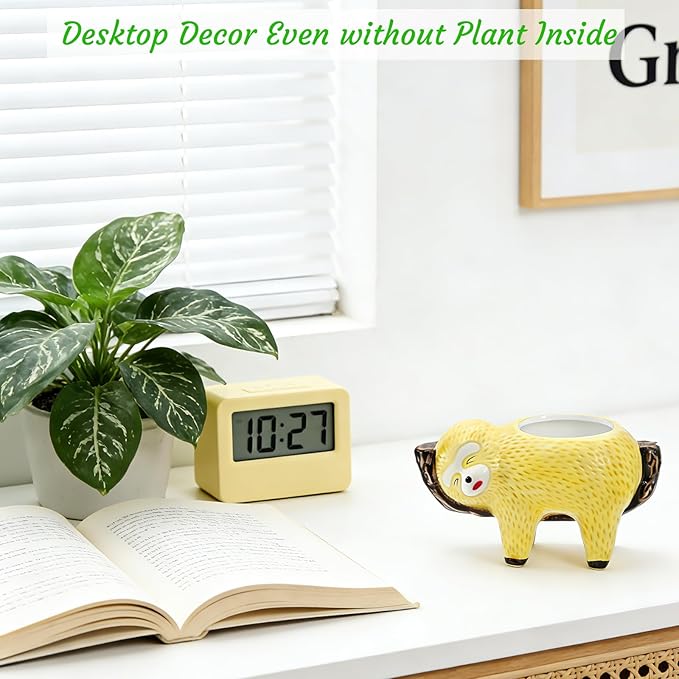 Hacaroa 2 Pack Sloth Hanging Planters - Image 9