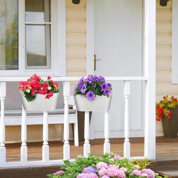 MADHOLLY Railing Planter with Drainage Holes - Image 8
