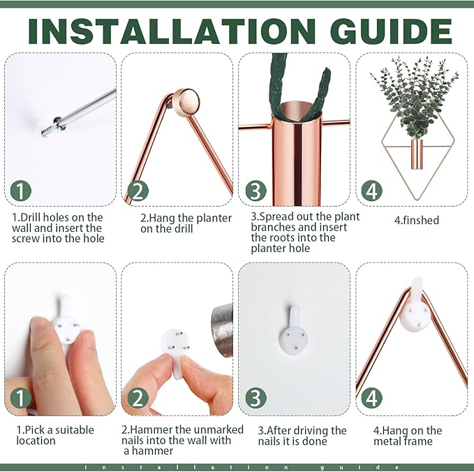 Jexine 8 Pcs Hanging Planters - Image 3