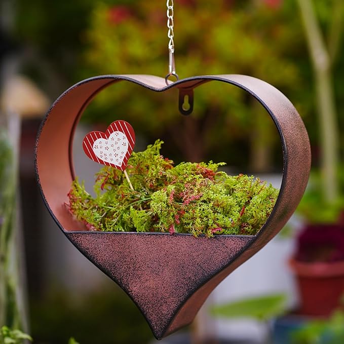 Metal Hanging Planters for Indoor & Outdoor Plants by Fashionoda