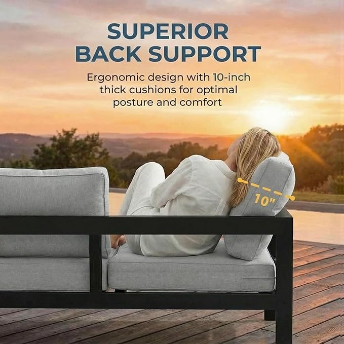 Solaste Aluminum Patio Furniture Set - Image 5