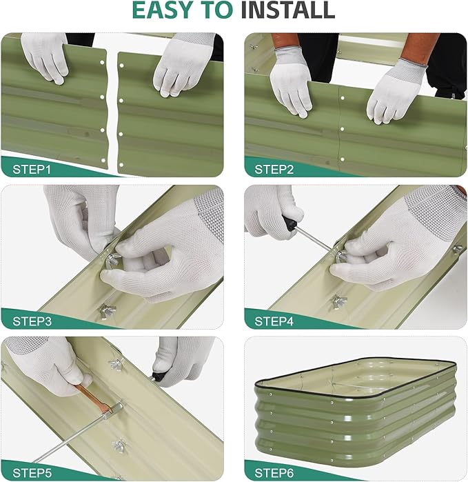 3 in 1 Galvanized Raised Garden Bed - Image 9