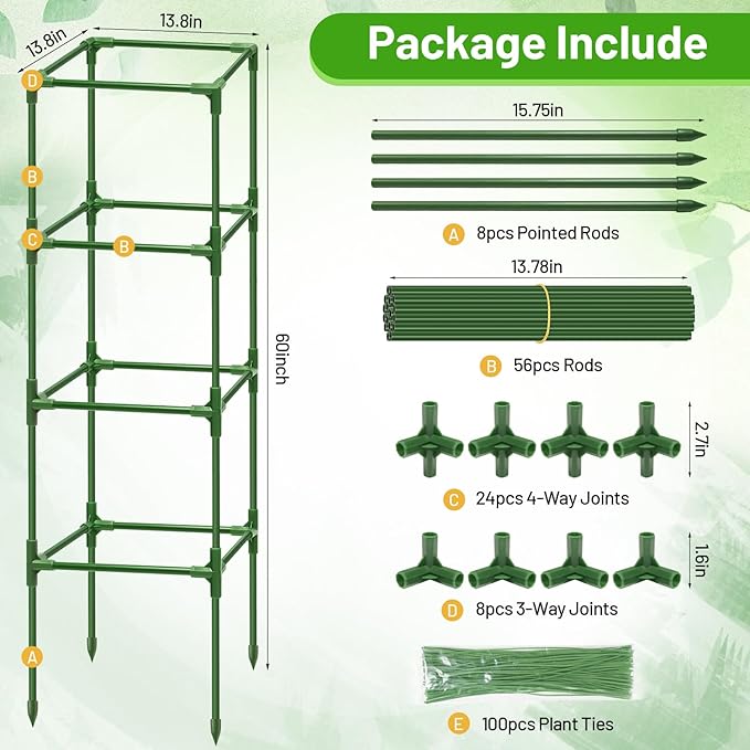 Legigo 2 Pack Square Tomato Cages - Image 4