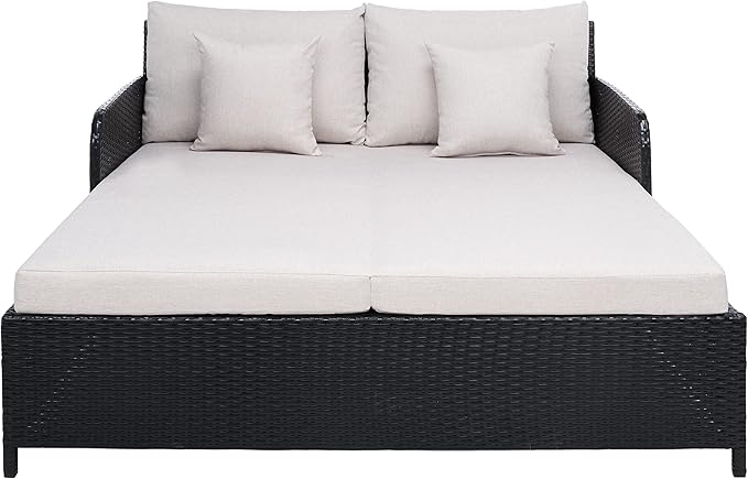 Safavieh Outdoor Collection PAT7500 Daybed by SAFAVIEH
