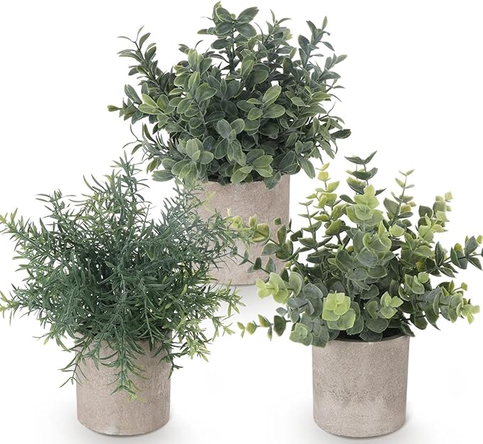 Lemonfilter Small Fake Plants, Fake Potted Plant by Lemonfilter
