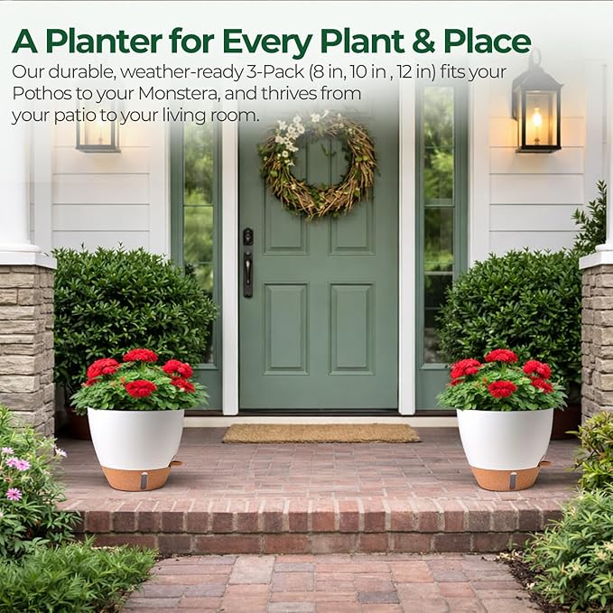 T4U 3 Pack Self Watering Pots - Image 9