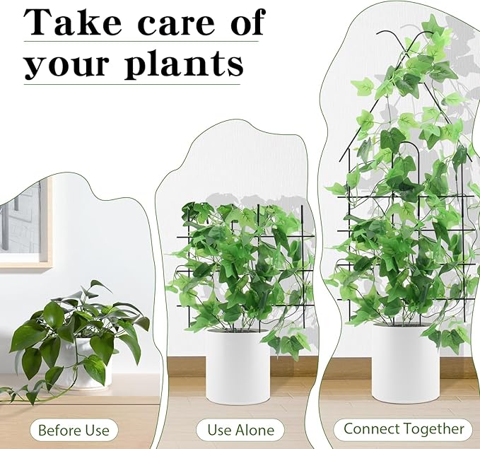 ZOUTOG Trellis for Climbing Plants Indoor 4 Pack 30 Inch, Rustproof Metal - Image 2