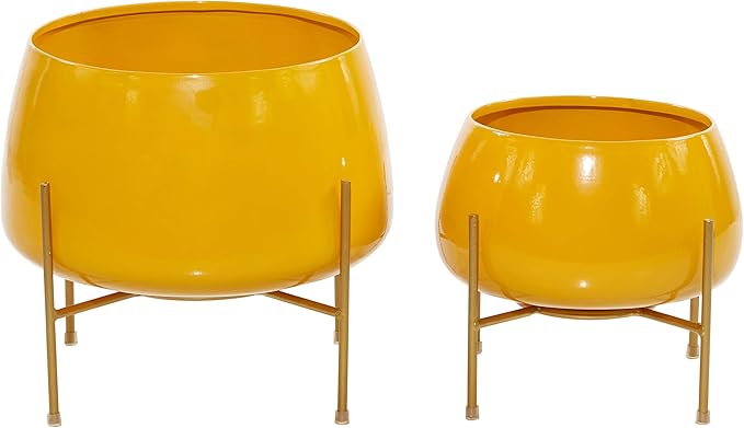 Deco 79 Metal Indoor Outdoor Planter Small Planter Pot - Image 7