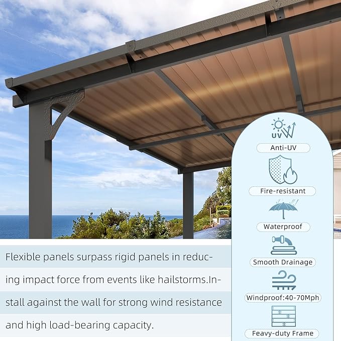 AECOJOY 16' x 12' Gazebo Outdoor Pergola - Image 5