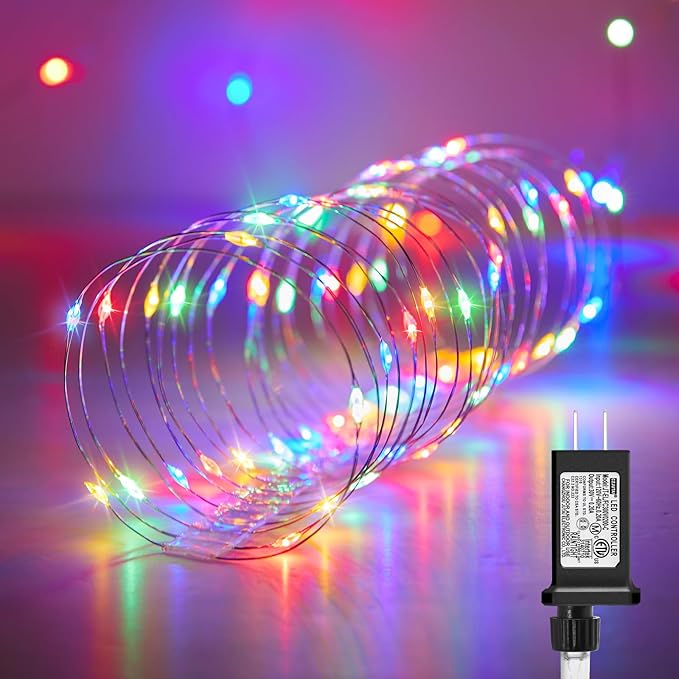 Minetom Multicolored Fairy String Lights, 33 Ft 100 Led Waterproof Starry by Minetom