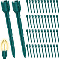 60 Pcs 7.5 Inch Christmas Light Stakes, Christmas Yard Stakes by Unknown