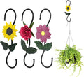 S Hooks for Hanging Plants, Beautiful and Vivid Plant Hook for Garden Planters by Kitwinney