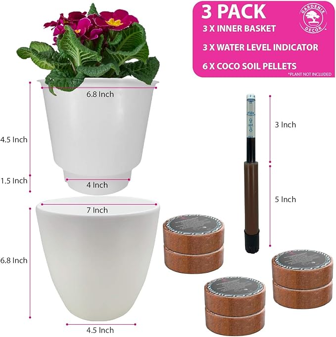 GARDENIX DECOR Self Watering Pots - Image 5