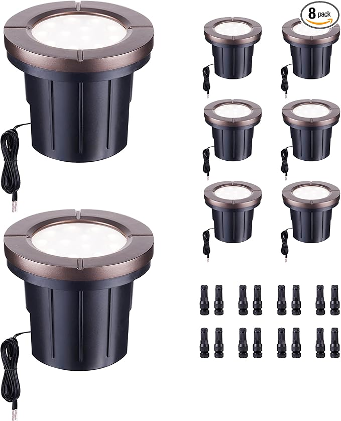 Ground Well Lights, Landscape LED Low Voltage Inground Lights, Outdoor by Varmtalys