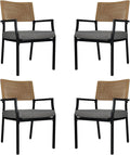 Grand patio Outdoor Dining Chair Set of 4, 4 Pieces Patio Dining Chairs by GrandPatio
