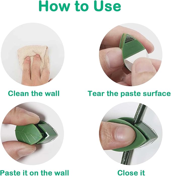 Plant Climbing Wall Fixture Clips, Traction Support Holder, Invisible Leaf Clips - Image 3