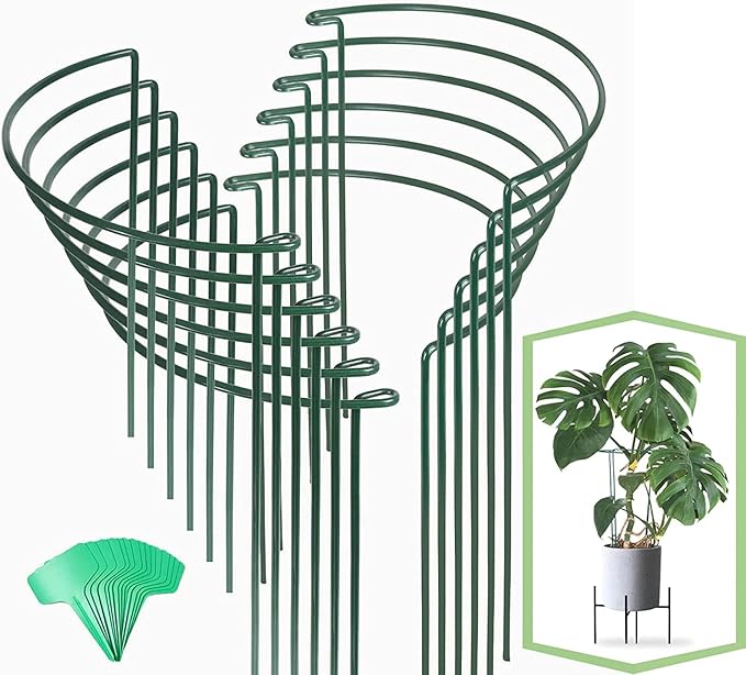 Joyhalo 12 Pack Plant Support Stakes, 16 Inch Plant Stakes by Joyhalo