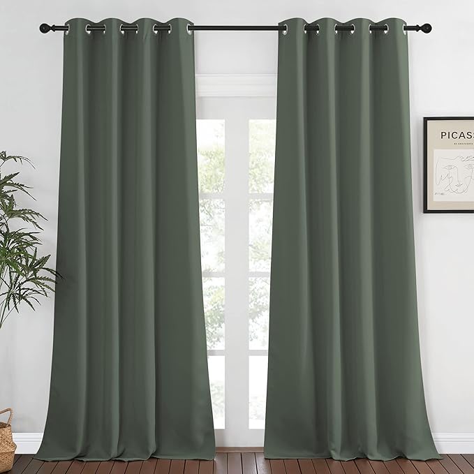 NICETOWN Bedroom Curtain Room Darkening Drapery 102 inches Length by NICETOWN