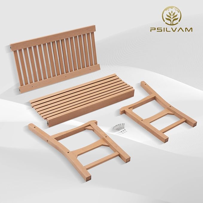 Psilvam 2-Person Poly Lumber Outdoor Bench - Image 7