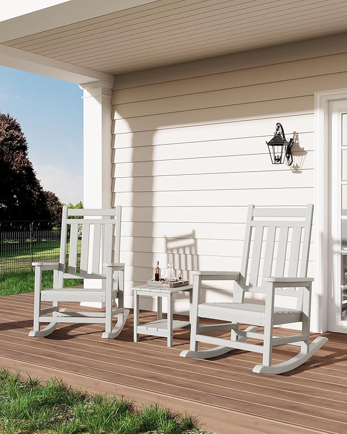 GarveeLife Poly Lumber Rocking Chair Outdoor Set of 2 by GarveeLife
