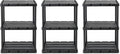 Gracious Living 3 Pack Light Duty Storage Shelves, Knect-A-Shelf 3-Shelf by GraciousLiving